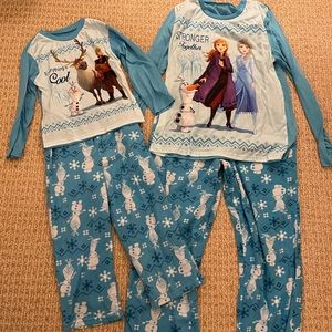 Frozen 2 Pajama Set Pair - Adult M & Child 6